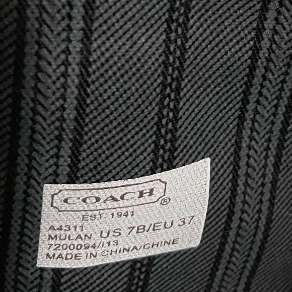 Coach “Mulan” Black Riding boot style with silver details - Picture 16 of 16